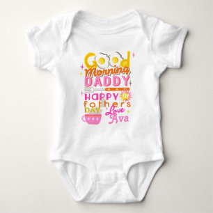 Body Rétro chemise de premier bébé de fête des pères