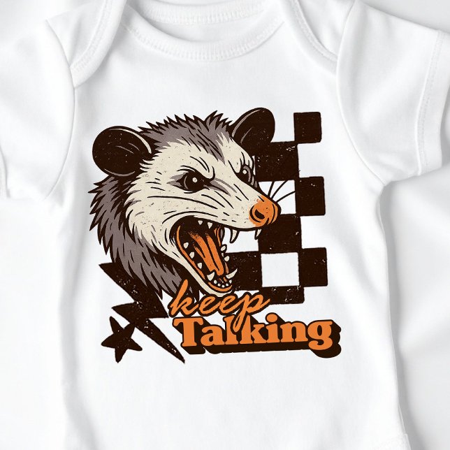 Body Retro Continue Talking Feral Possum : Animal sauva (This keep talking feral possum design brings bold edgy humor to your day!
)