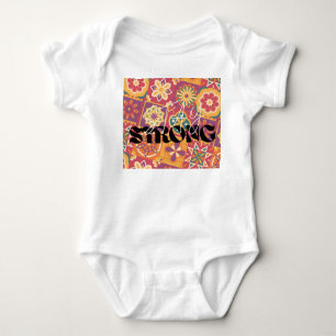 Body Rétro floral patchwork des années 70 Restez fort T