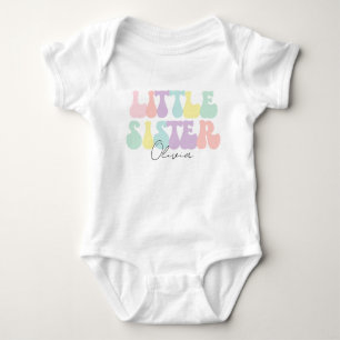 Body Rétro personnalisé Pastel Petite Soeur Personnalis