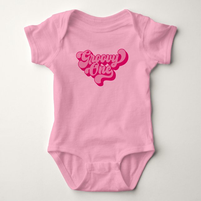 Body Retro Rose Chaude Groovy One (Devant)