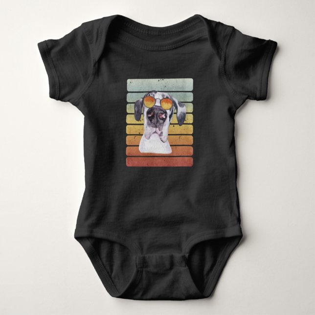 Body Retro Vintage Sunset Great Dane Maman Papa (Devant)