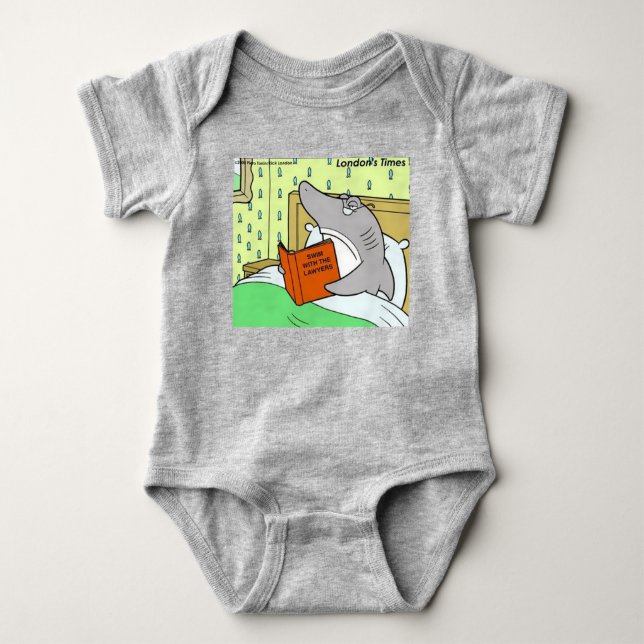 Body Rick London Avocat Requin Drôle  (Devant)