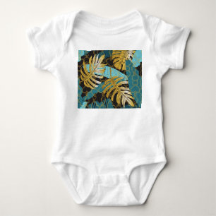 Body Rideau de chaîne d'or, feuilles tropicaux.