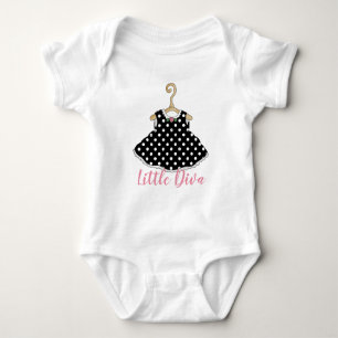 Body Robe noire Petit Diva bébé Creeper