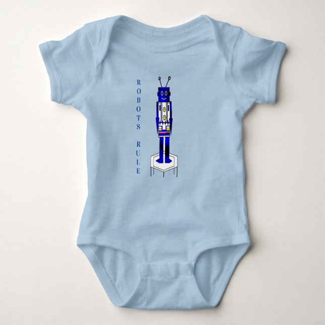 Body "Robots Rule" Bodysuit Baby Jersey (Devant)