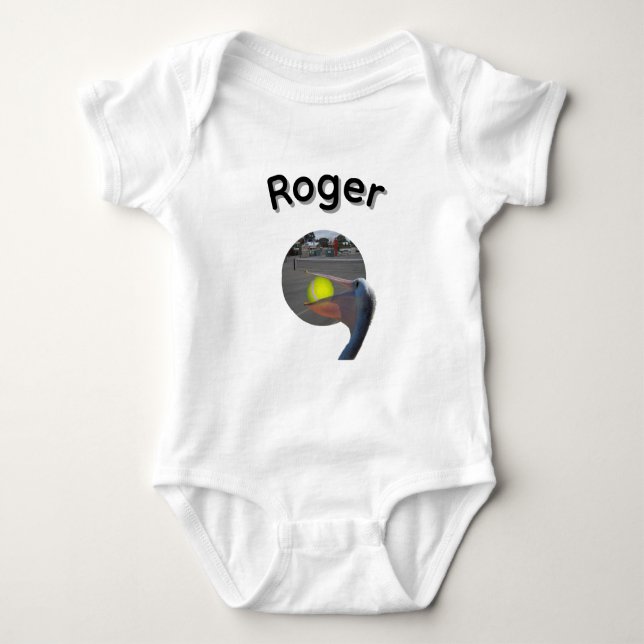 Body Roger nom avec pélican attrapant balle, (Devant)
