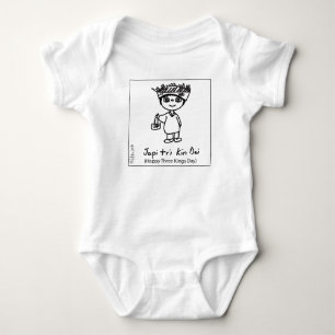 Body Rois heureux Day de combinaison du Jersey de béb