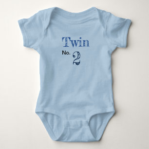 Body Romper "Twin no.2" bleu.