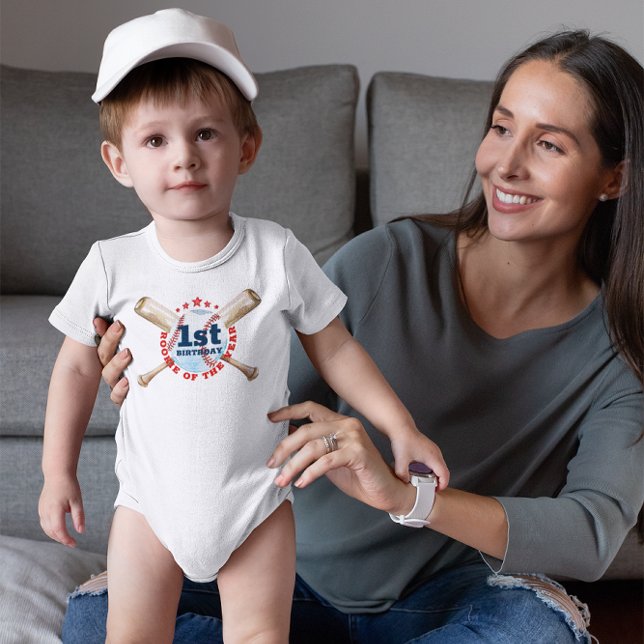 Body Rookie de l'année 1er Anniversaire Baseball (Birthday Boy )