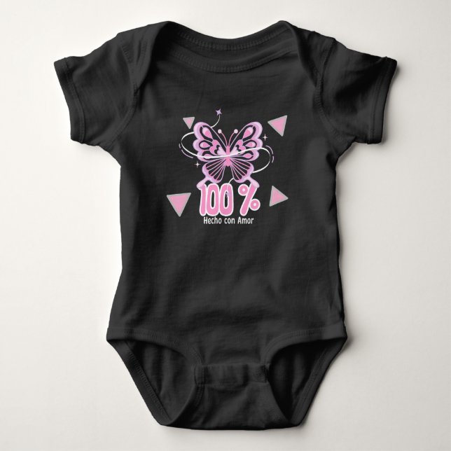 Body Ropa para bebé " 100% hecho con amor" (Devant)