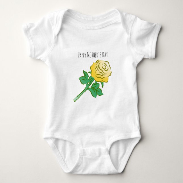 Body Rose jaune merveilleuse (Devant)