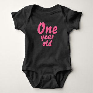 Body Rose mignonne fille bébé un an Romper