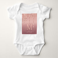 Rose Parties scintillant or Bodysuit Bodysuit pers