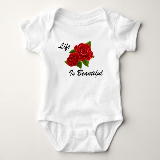 Body Rose Rouge Blanche (Devant)