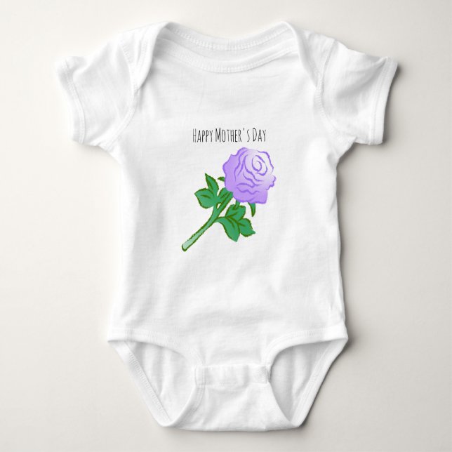 Body Rose Violette Élégante (Devant)