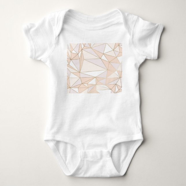 Body Rosegold rose : Abstrait luxe géométrique (Devant)