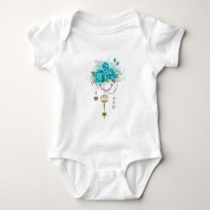 Body Roses Turquoise avec Clés