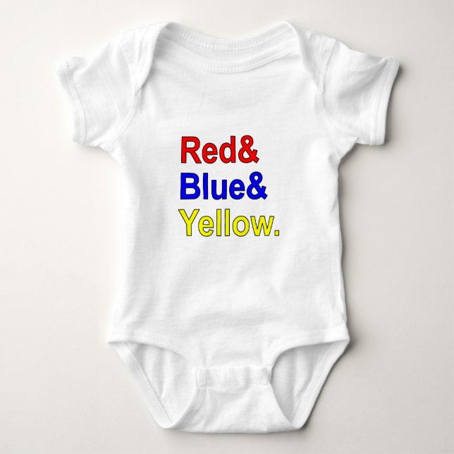 Body Rouge Bleu Jaune | Couleurs Primaires (Devant)