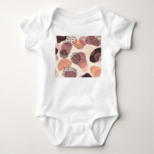 Body Rouge Brown biologique, Formes Abstraites.