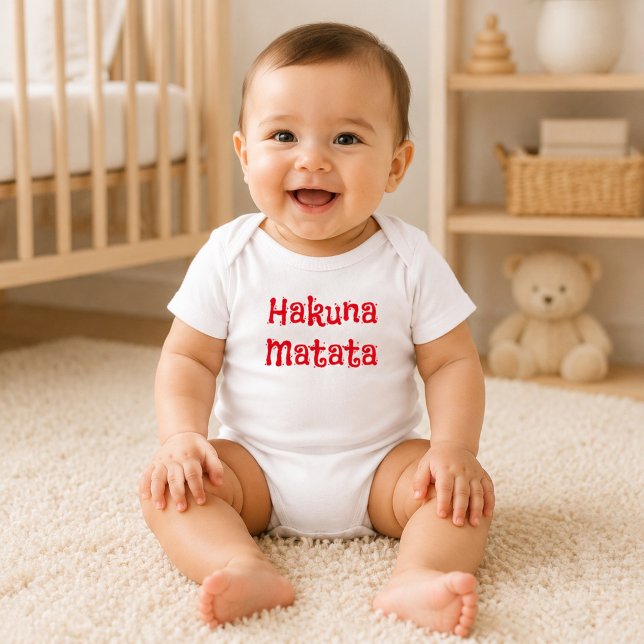 Body Rouge Tendance Hakuna Matata (Créateur téléchargé)