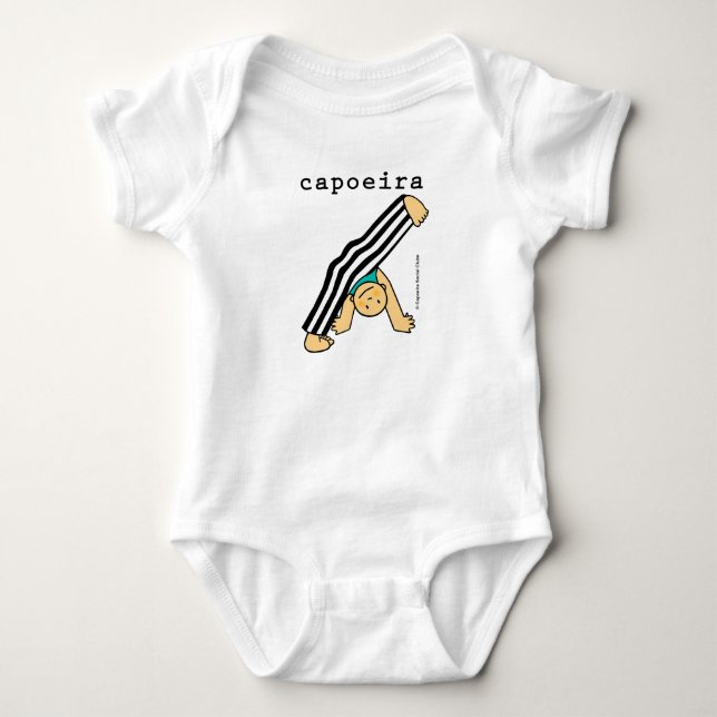 Body Roupa de bebê com desenho de de Capoeira  (Devant)
