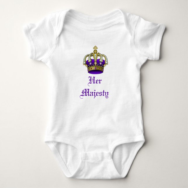Body Royal Baby Crown Prince ou Princess Creeper (Devant)