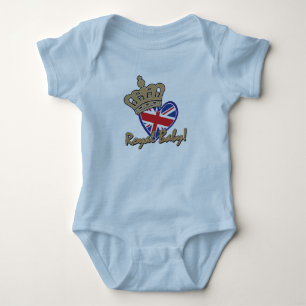 Body Royal Baby - United Kingdom Flag Heart