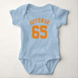 Body Royal Blue & Orange Baby | Sports Jersey Design<br><div class="desc">Royal Blue & Orange Baby | Sports Jersey Design ・ Baby Football Bodysuit</div>
