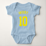 Body Royal Blue & Yellow Baby | Design Jersey Sport<br><div class="desc">Royal Blue & Yellow Baby | Sports Jersey Design ・ Baby Football Bodysuit</div>
