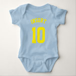 Body Royal Blue & Yellow Baby | Design Jersey Sport<br><div class="desc">Royal Blue & Yellow Baby | Sports Jersey Design ・ Baby Football Bodysuit</div>