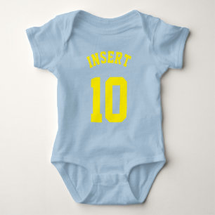 Body Royal Blue & Yellow Baby   Design Jersey Sport