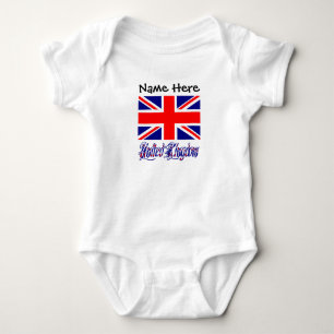 Body Royaume-Uni et drapeau britannique avec votre nom