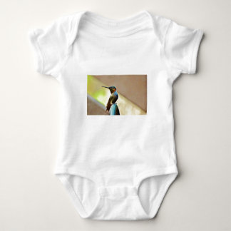 Body Ruby perché et petit colibri vert