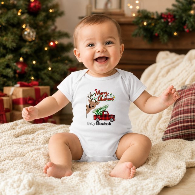 Body Rudolph Noël Nom de Bébé Personnalisé (Créateur téléchargé)