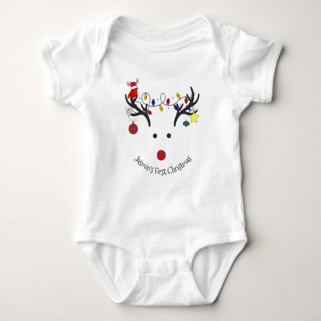 Body "Rudolph the Rednose" personnalisable (Devant)