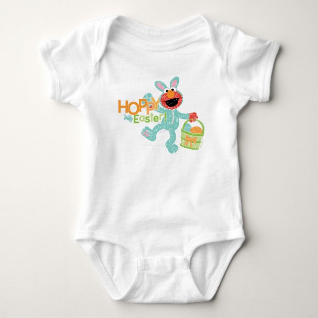 Body Rue Sésame - Elmo | Pâques Hoppy (Devant)