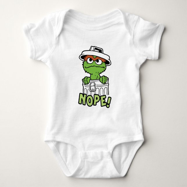 Body Rue Sésame | Oscar le Grouch Nope! (Devant)