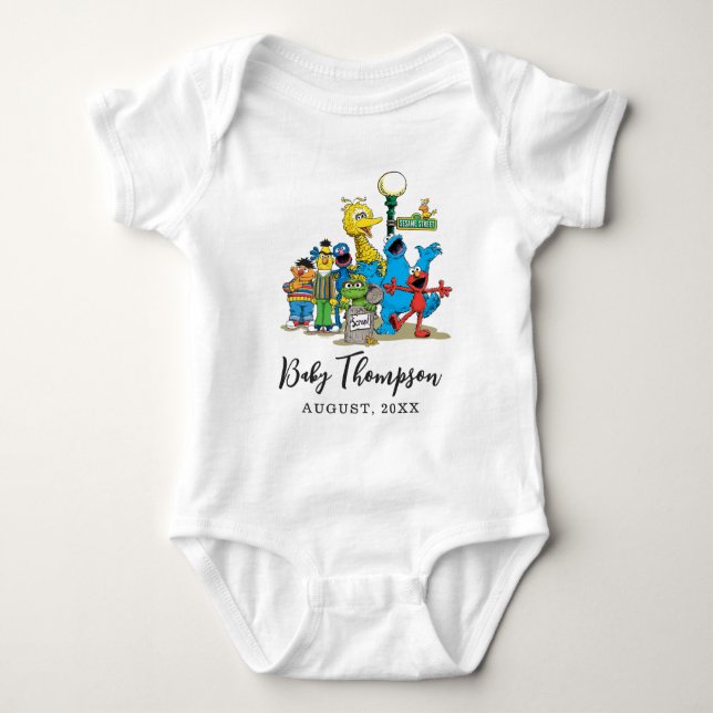 Body Rue vintage Sésame | Nouveau bébé (Devant)