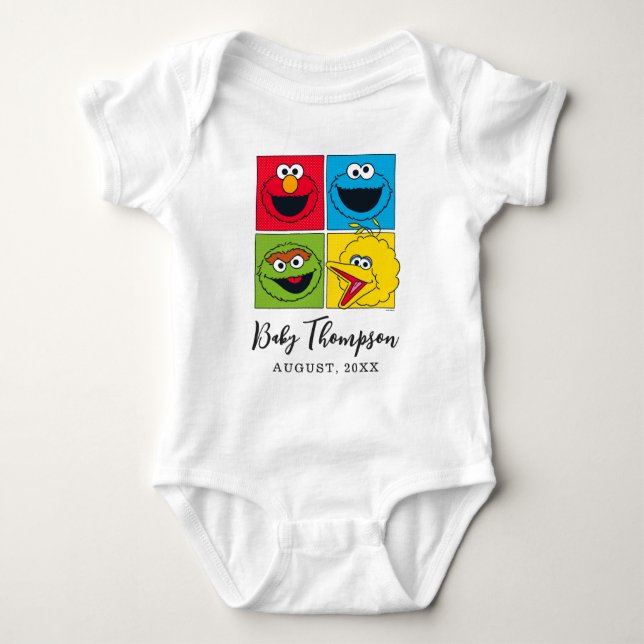 Body Rue vintage Sésame | Nouveau bébé (Devant)