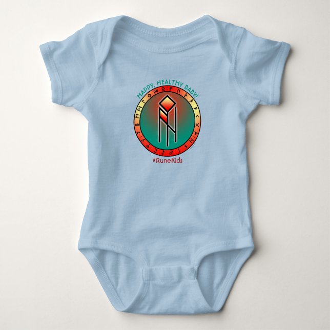 Body #RuneKids Bébé heureux et en bonne santé (Devant)