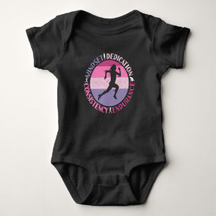 Body Running Mindset - Citation d'endurance de la fille