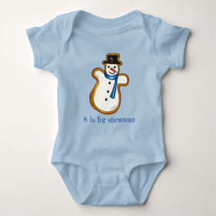 Body S est pour Snowman Snow Man Winter Christmas