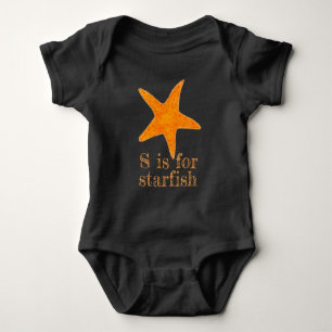 Body S est pour Starfish Orange Star Fish Beach Shell