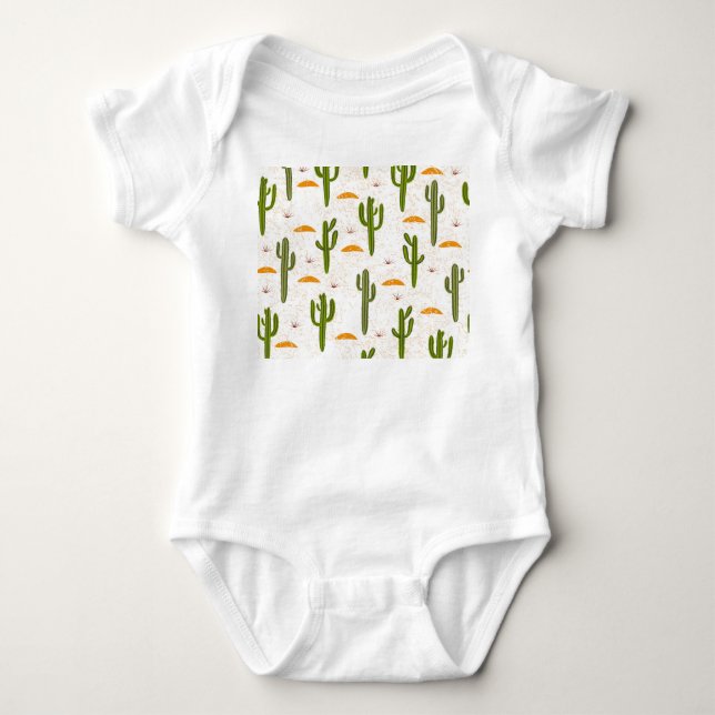 Body Sable De Cactus : Style Mexicain Sans Couleur. (Devant)