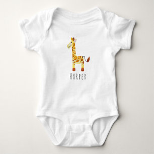 Body Safari de la Girafe Cute Unisex à l'aquarelle