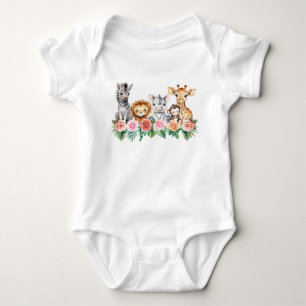 Body Safari Jungle Bébé Fille Bodysuit   Bébé Floral
