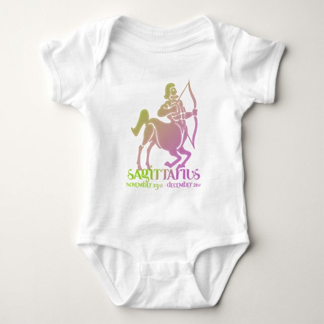 Body Sagittaire Astrologie Zodiac d3 Baby (Devant)