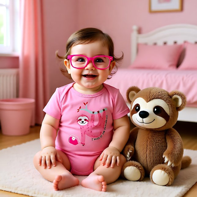 Body Saignées de pickleball rose mignonne 🦥 (Cute Pink pickleball sloths 🦥 Baby Bodysuit)