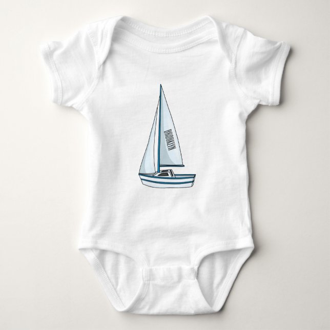 Body Sailboat cartoon illustration (Devant)